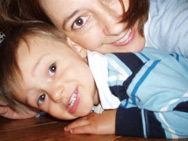 Baby Daniel Alestrand with Andrea (mother) selfie